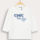 T-shirt with art - white