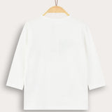 T-shirt with art - white