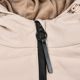 מעיל פוף עם קפוצ'ון - אבן