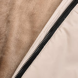 מעיל פוף עם קפוצ'ון - אבן