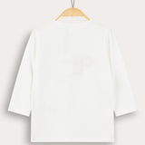 T-shirt with art - white