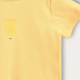 חולצת טי בייבי ריב - צהוב
