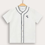 S.K. shirt with embroidery - beige