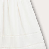 חצאית עם סרטי קרושה - שמנת