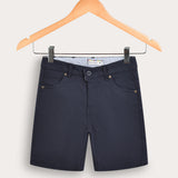 מכנסי אריג קצרים - נייבי