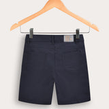 מכנסי אריג קצרים - נייבי