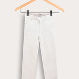 מכנסי אריג ארוכים - שמנת