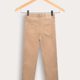 מכנסי אריג ארוכים - בז'