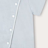 Baby set with embroidery - blue