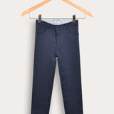 מכנסי אריג ארוכים - נייבי