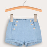 Baby Shorts - Light Blue