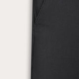 מכנסי אריג ארוכים טקסטורה - שחור