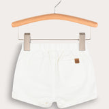 מכנסי בייבי קצרים - לבן