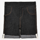 מכנס איזי ג'ינס קצר - שחור