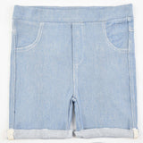 מכנס איזי ג'ינס קצר - תכלת