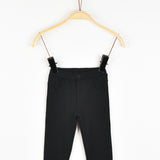 טייץ בייבי עם כפתור - שחור