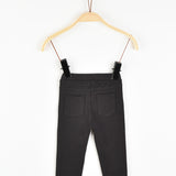 טייץ בייבי עם כפתור - אפור