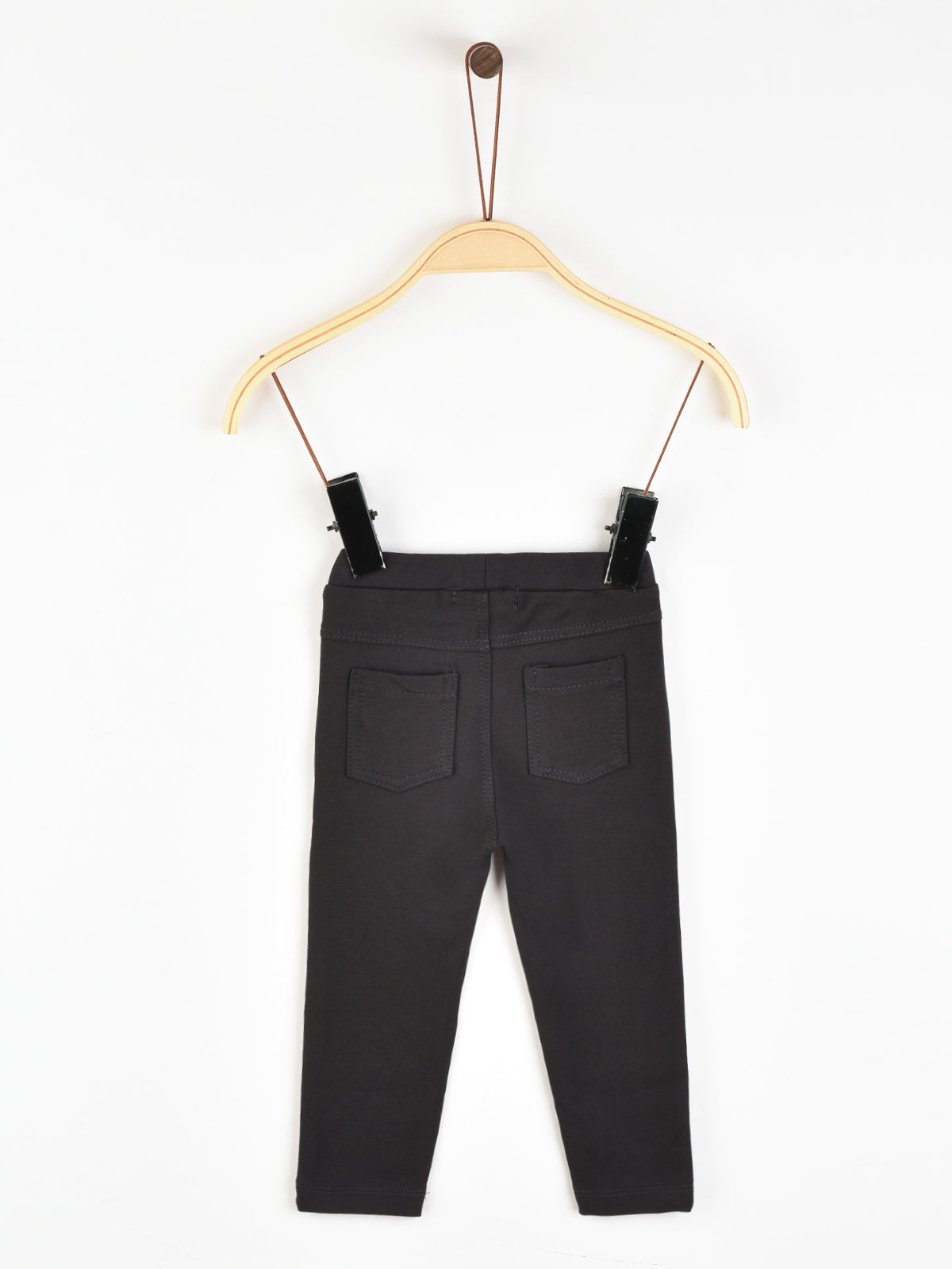 טייץ בייבי עם כפתור - אפור