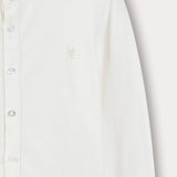 Button-down shirt with Chinese collar - cream