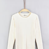 חולצת סריג ריב - בז'