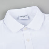 חולצה מכופתרת ג'קארד - שמנת נקודות