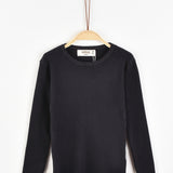 חולצת סריג ריב - נייבי