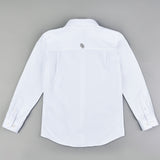 חולצה מכופתרת ג'קארד - שמנת נקודות