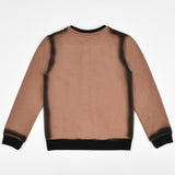 חולצת כפתורים עם שרוכים - חום