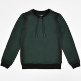 חולצת כפתורים עם שרוכים - ירוק