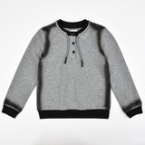 חולצת כפתורים עם שרוכים - אפור