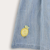 סרפן ג'ינס עם מלמלה - תכלת