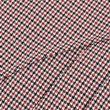 חצאית מעטפת משבצות - בורדו