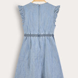 סרפן ג'ינס עם מלמלה - תכלת