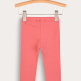 Rib Basic Long Tights - Pink