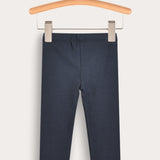 Rib Basic Long Tights - Navy