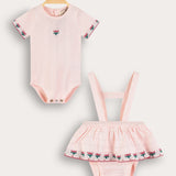 Bodysuit and sarafan set - pink
