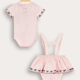 Bodysuit and sarafan set - pink