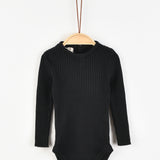 בגד גוף סריג ריב - שחור