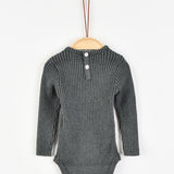 בגד גוף סריג - אפור