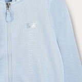 Sporty style cardigan - unisex - blue