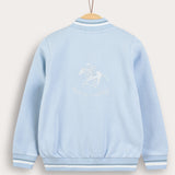 Sporty style cardigan - unisex - blue