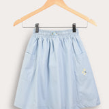 Midi skirt with pockets - light blue