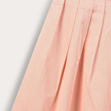 Chasing Pleated Poplin Skirt - Orange