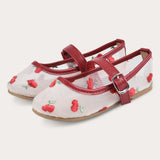 נעלי בובה דובדבנים - אדום