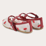 נעלי בובה דובדבנים - אדום