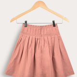 Chasing Pleated Poplin Skirt - Stone
