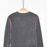 חולצה עם רקמת תחנת כוח - אפור