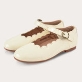 נעלי בובה עם אבזם - צהוב