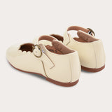 נעלי בובה עם אבזם - צהוב