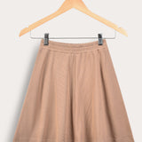 חצאית ריב מתרחבת - בז'